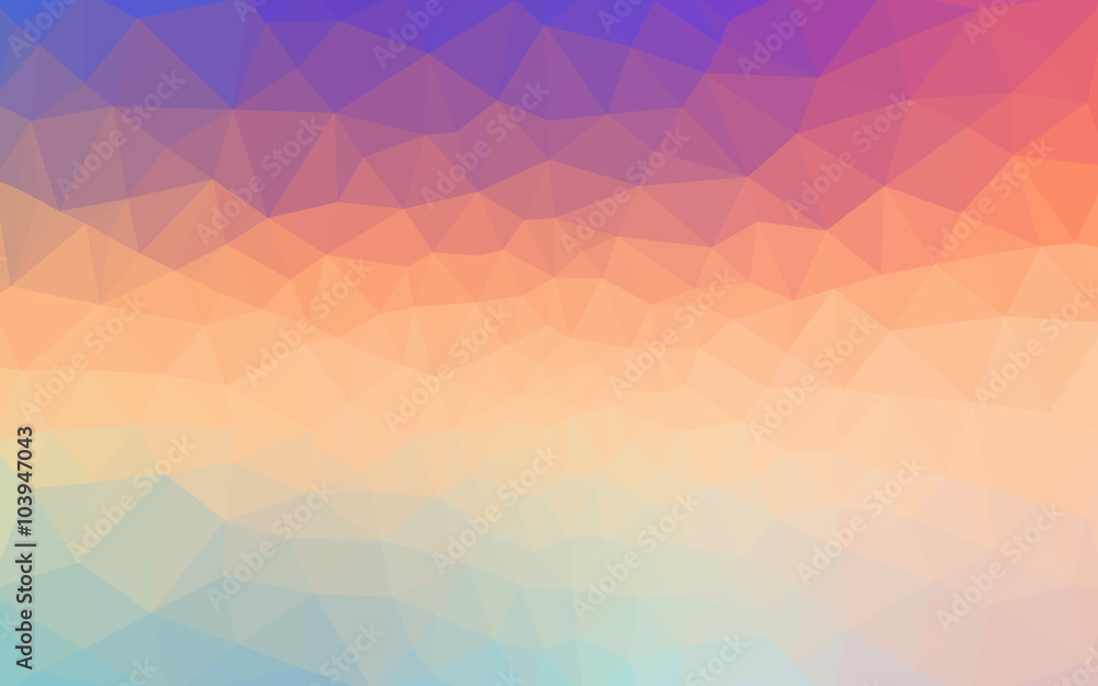Obraz premium Multicolor polygonal design pattern, which consist of triangles and gradient in origami style.