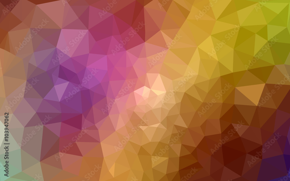 Obraz premium Multicolor polygonal design pattern, which consist of triangles and gradient in origami style.