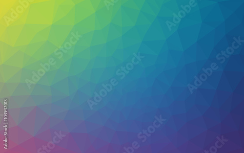 Multicolor polygonal design pattern  which consist of triangles and gradient in origami style.