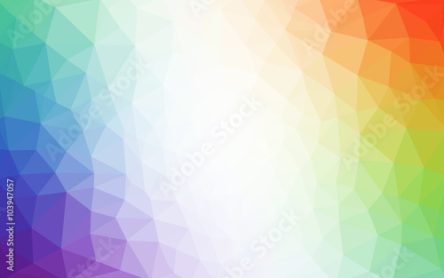 Multicolor polygonal design pattern, which consist of triangles and gradient in origami style.