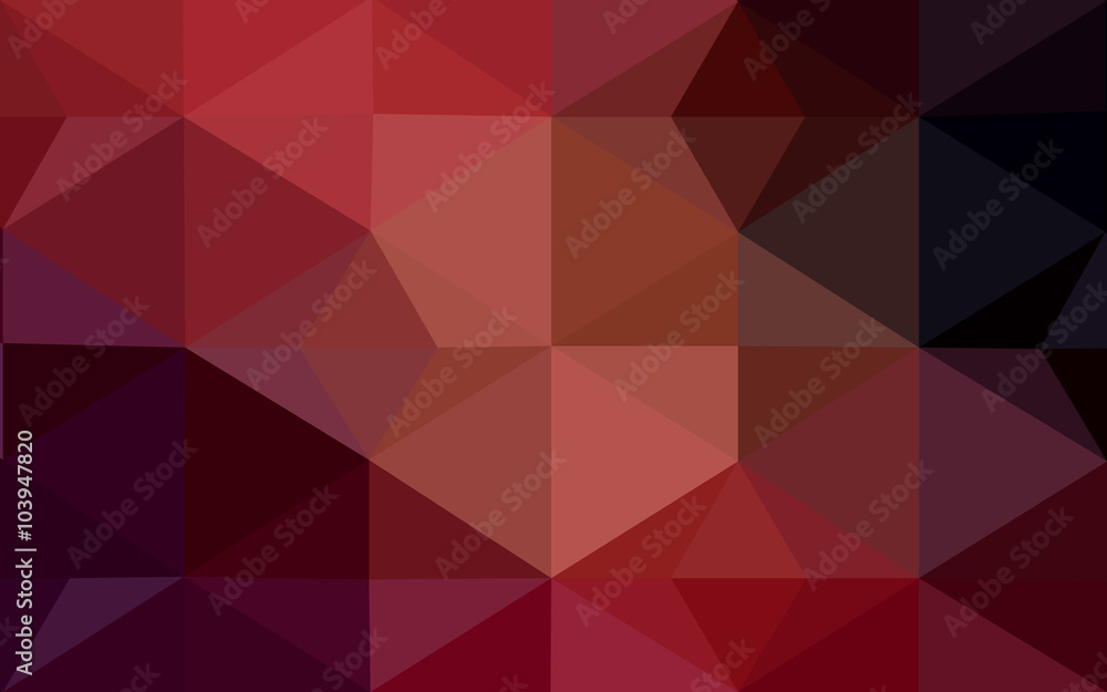 Obraz premium Dark red polygonal design pattern, which consist of triangles and gradient in origami style.