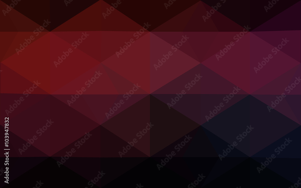 Obraz premium Dark red polygonal design pattern, which consist of triangles and gradient in origami style.