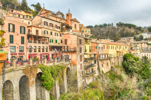 The town of Nemi on the Alban Hills, Italy