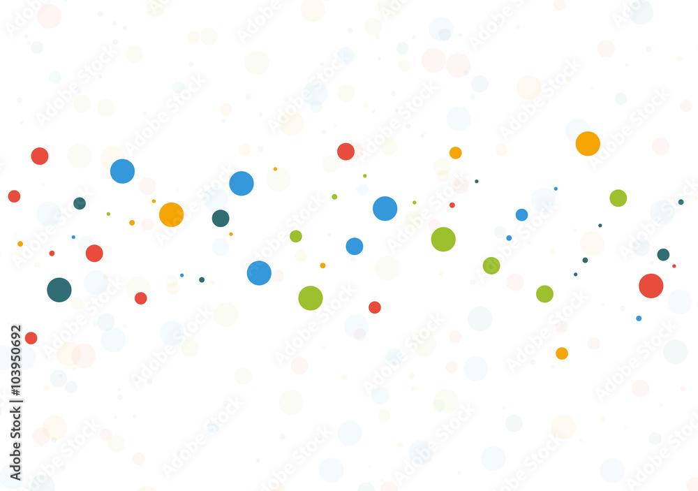 Template background with colorful dots