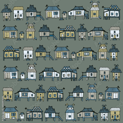 Thai style houses.
