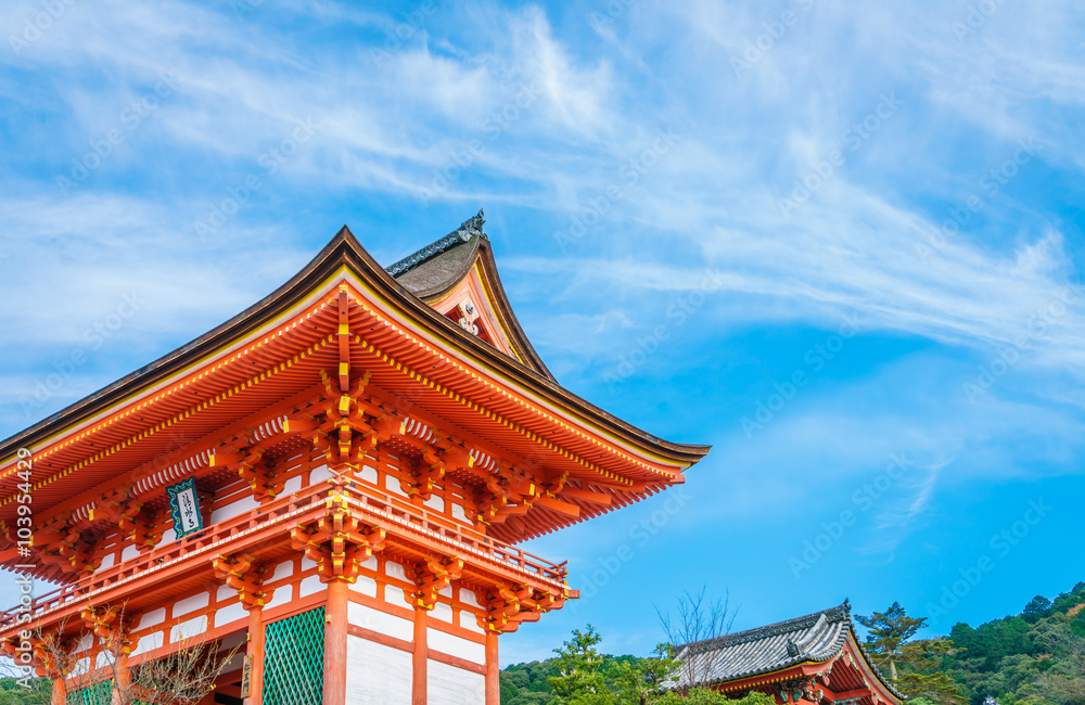 Beautiful Architecture in Kiyomizu-dera Temple Kyoto, Japan Beautiful Architecture in Kiyomizu-dera Temple Kyoto, Japan