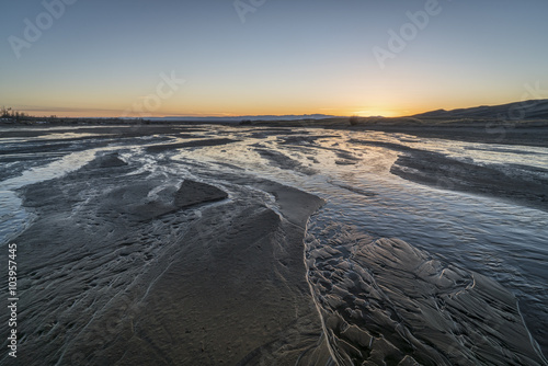 sunset over Medano Creek