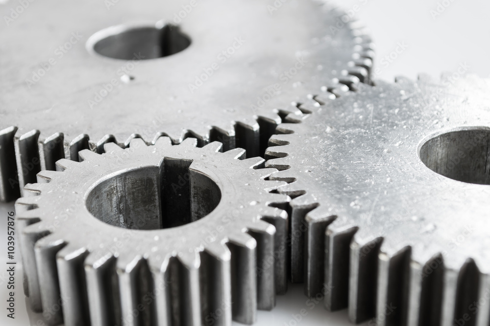 close up gears set for unity meaning on isolated background close up gears set for unity meaning on isolated background