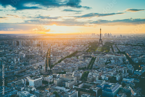 Paris city skyline(Filtered Images) © orpheus26