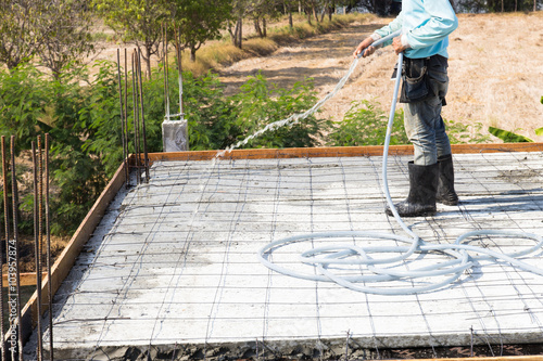 Wall Mural Concrete slabs  construction