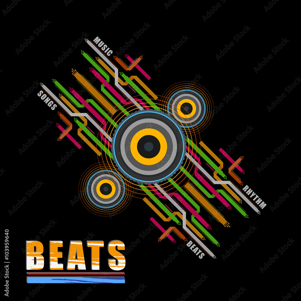 Abstract music background Abstract music background