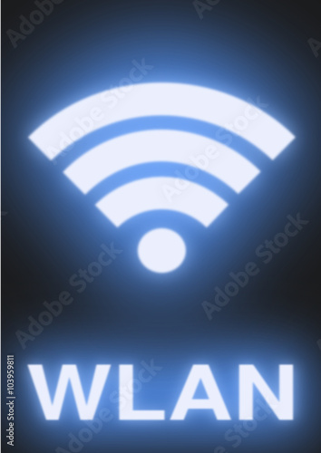 WLAN mit Schrift