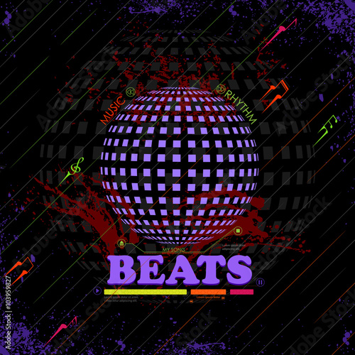 Abstract music background