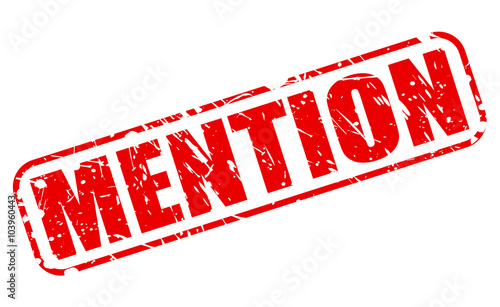 MENTION RED STAMP TEXT