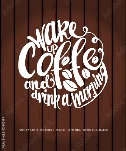 Chalkboard Poster Lettering Coffee
