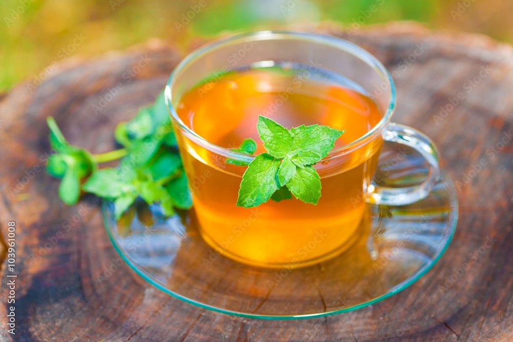 green tea with mint green tea with mint