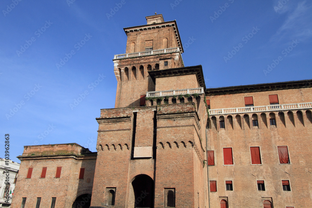 beautiful castle of Ferrara, Italy