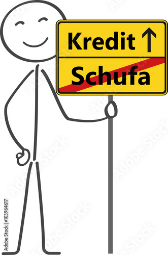 Strichmännchen bekommt Kreditzusage ohne Schufa