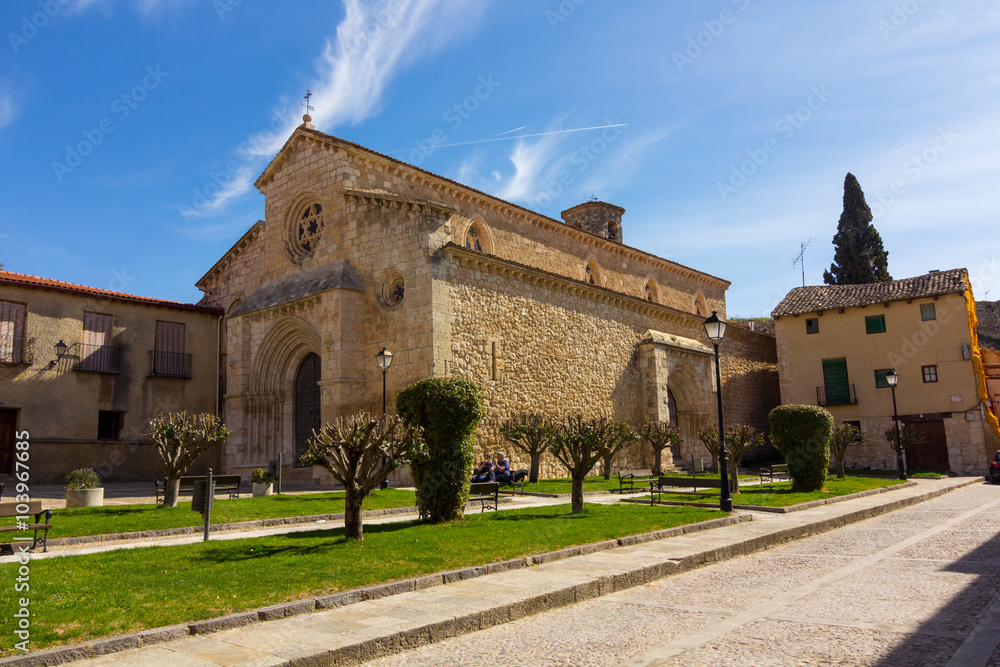 Church in the pretty village of Brihuega, Spain