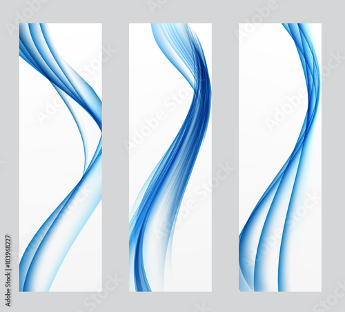 Abstract Colored Wave Header Background. Vector Illustration