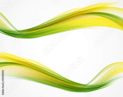 Abstract Colored Wave Background. Vector Illustration