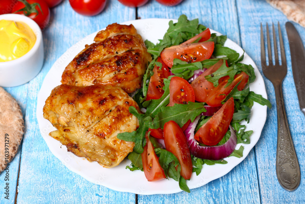 grilled chicken and tomato salad grilled chicken and tomato salad