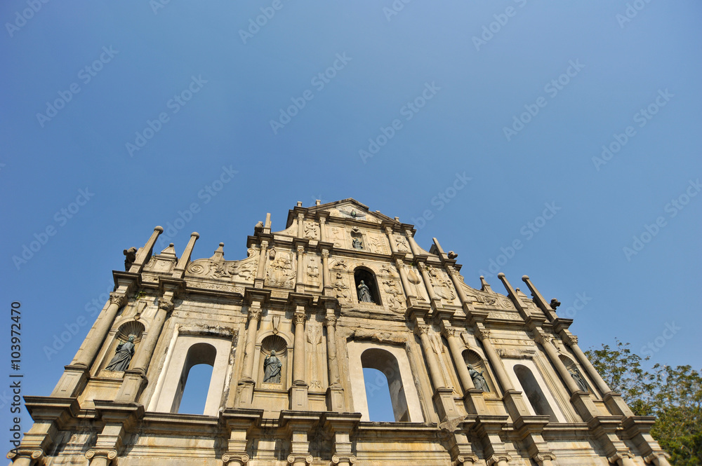 Fototapeta premium Ruins of St. Paul's. Macau..