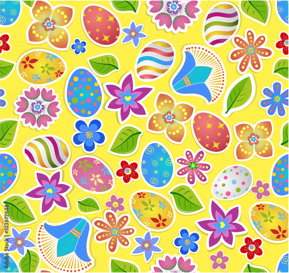 Seamless pattern with easter 2 Seamless pattern with easter 2
