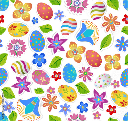 Seamless pattern with easter