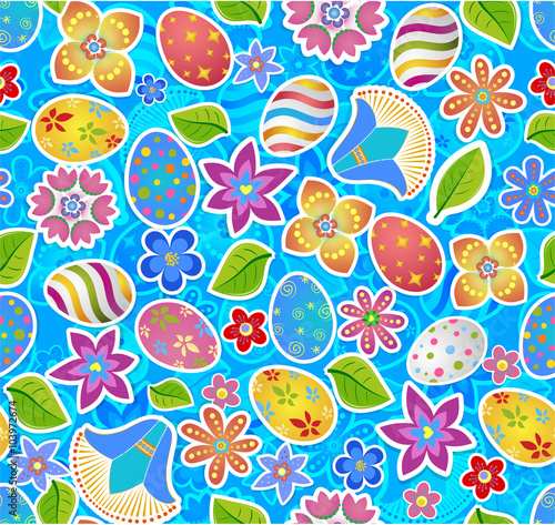 Seamless pattern with easter 2