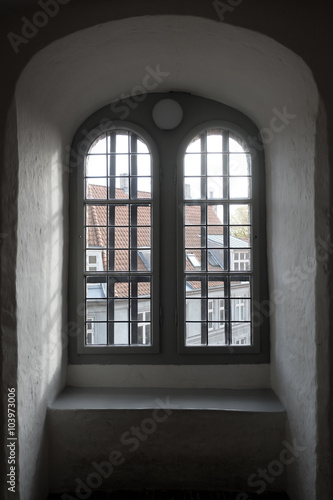 Inside of Round Tower in Copenhagen  Denmark..