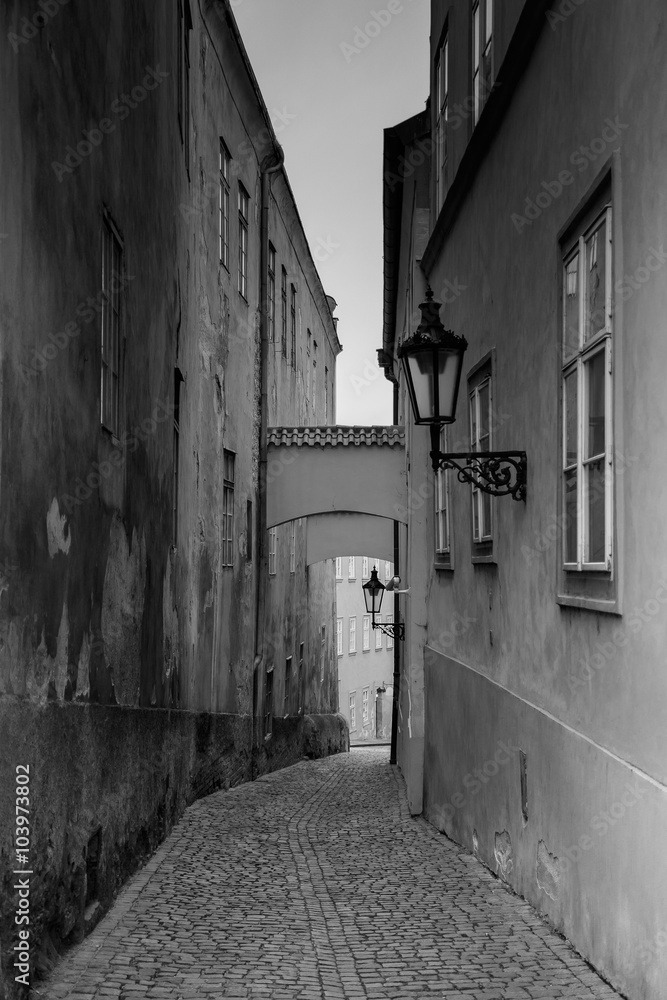 Obraz premium Schmale Gasse Prag