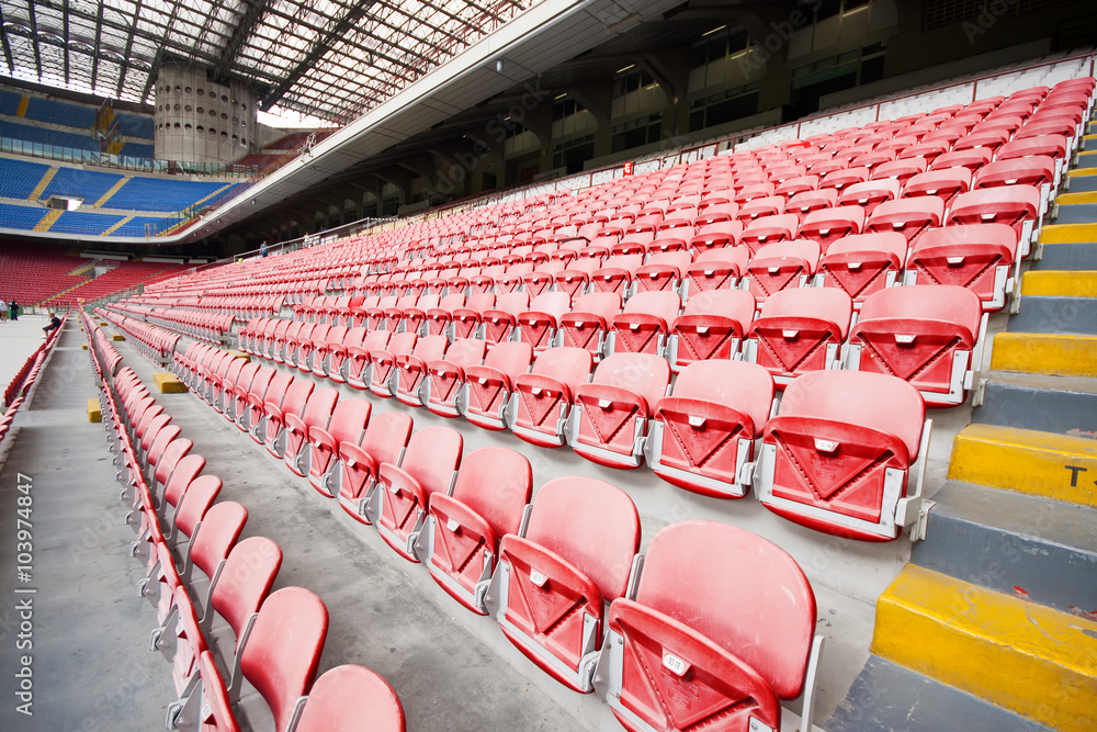 Fototapeta premium chairs on the stadium
