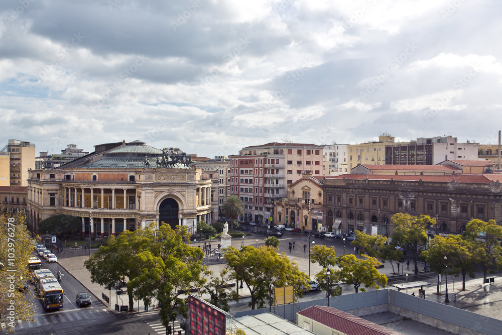 Obraz premium Palermo, theater Politeama