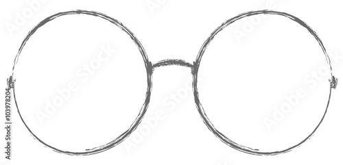 Brillensymbol, Pinselstrich