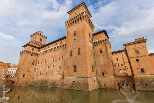 Castle Estense in Ferrara, Italy