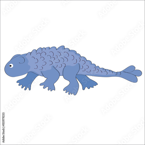 The image of ankylosaur on a white background .