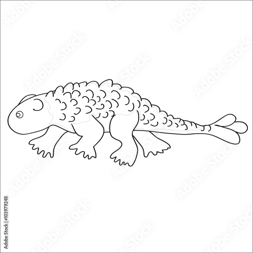 The image of ankylosaurs for painting .