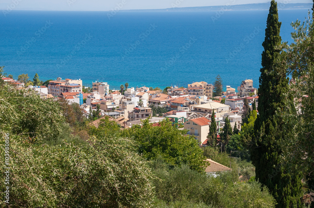 View of Zante town on Zakynthos