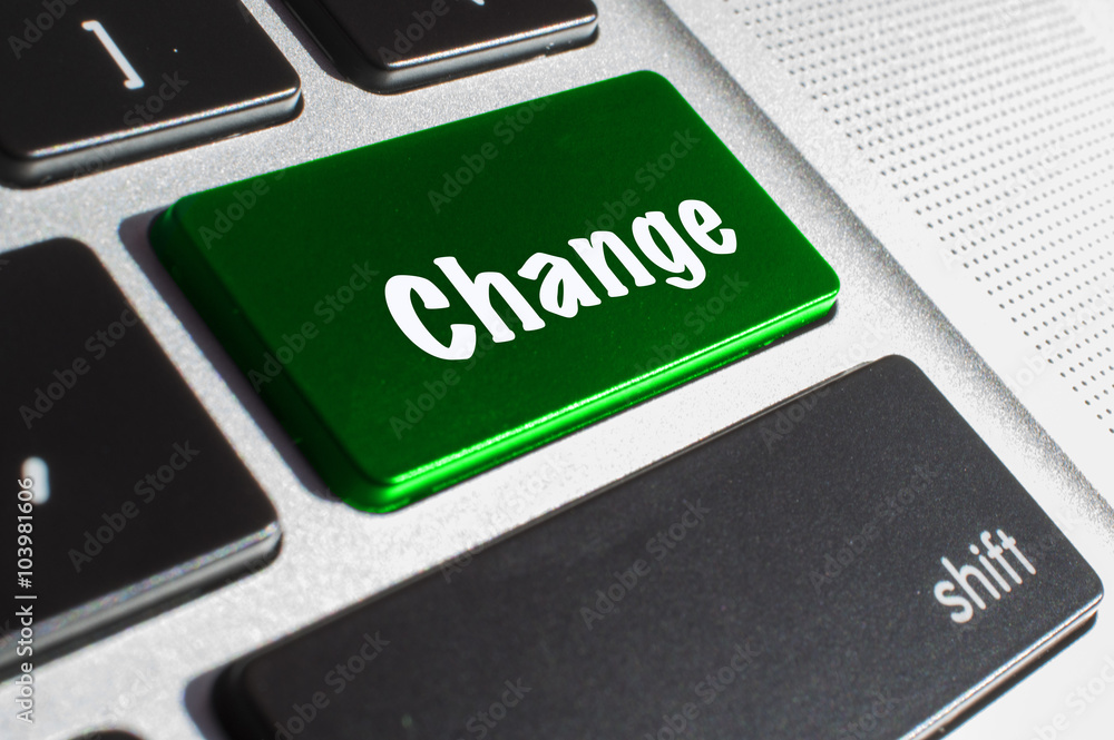Fototapeta premium Cambio teclado 