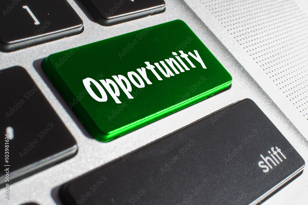 Fototapeta premium Oportunidad teclado 