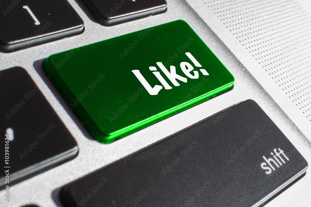 Fototapeta premium Like me gusta teclado 