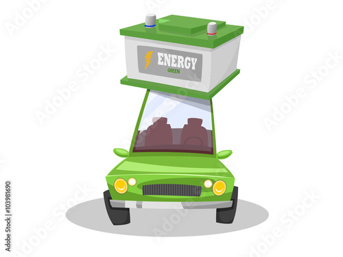 Energy storage on electric green car
