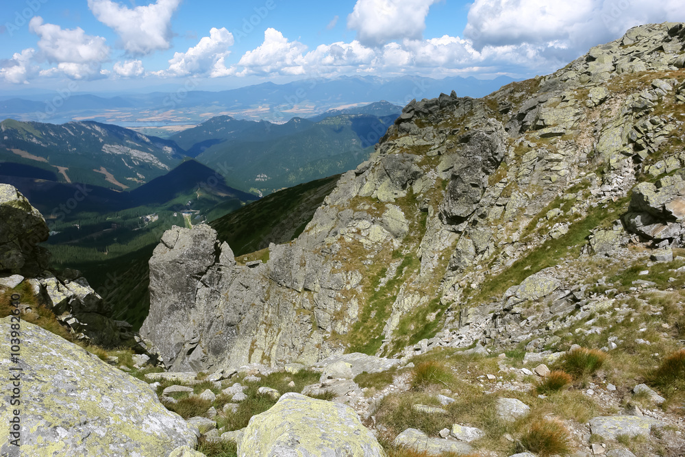 View in Low Tatras mountains.