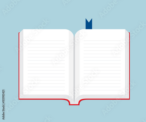 Blank Book Open Vector