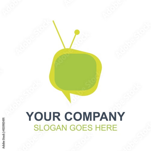 TV Television Broadcast Icon Vector Logo