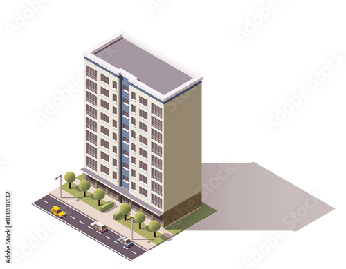 Vector isometric building