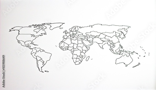 The world map 