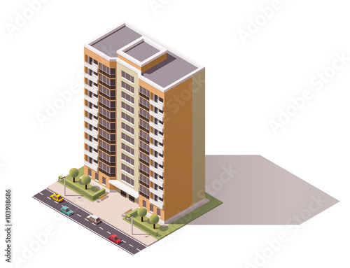 Vector isometric building
