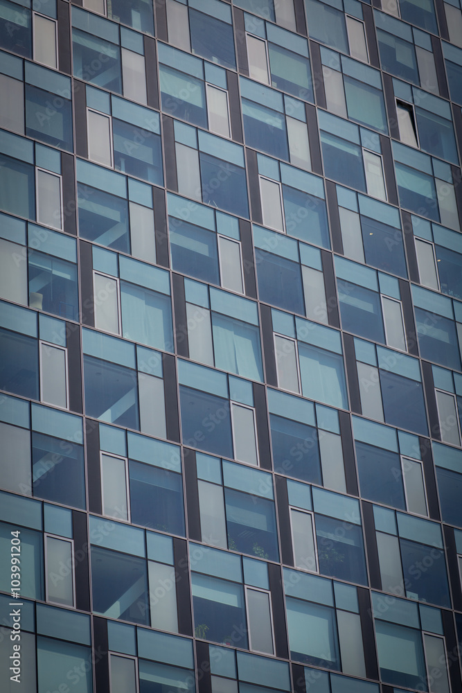 Blue glass skyscraper Blue glass skyscraper